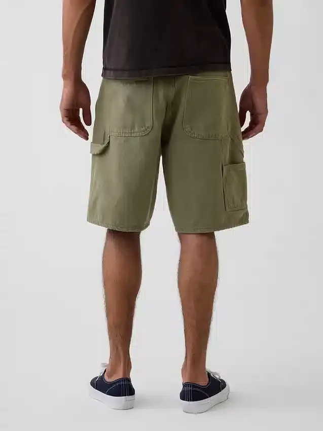 Pantalones cortos de carpintero de mezclilla holgados de 9"