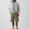 Pantalones cortos de carpintero de mezclilla holgados de 9"