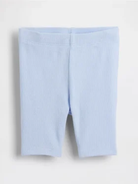 Pantalones cortos de ciclista acanalados para bebés y niños pequeños, combinables