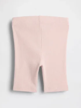 Pantalones cortos de ciclista acanalados para bebés y niños pequeños, combinables