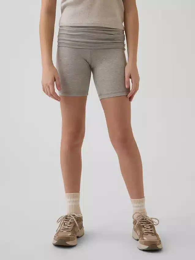 Pantalones cortos de ciclista con dobladillo para niños