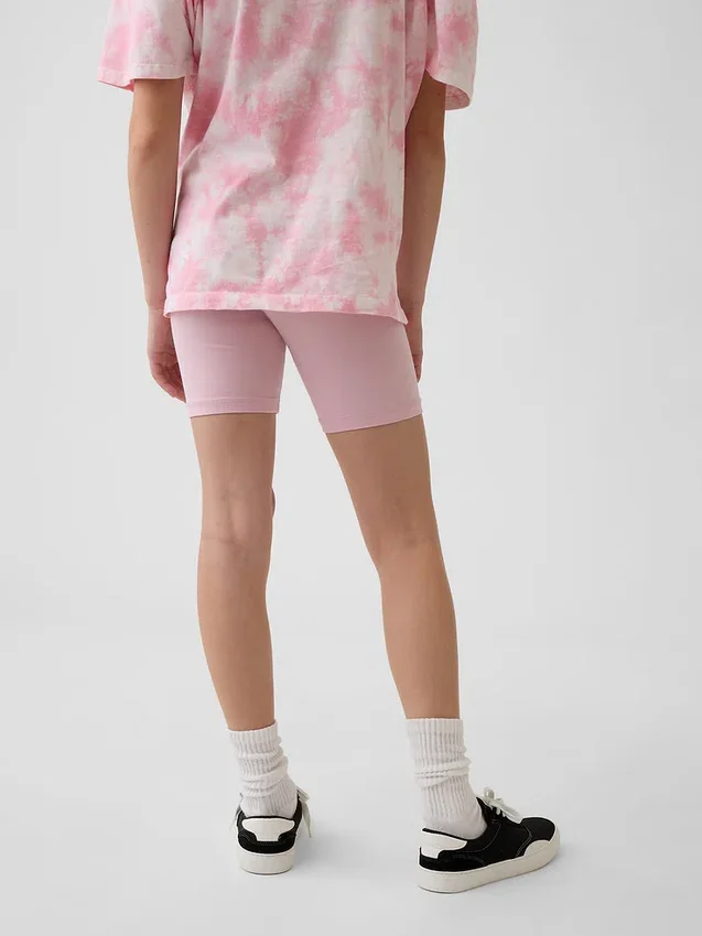 Pantalones cortos de ciclista con dobladillo para niños