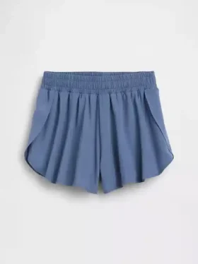 Pantalones cortos de correr para niños de secado rápido con dobladillo de mariposa