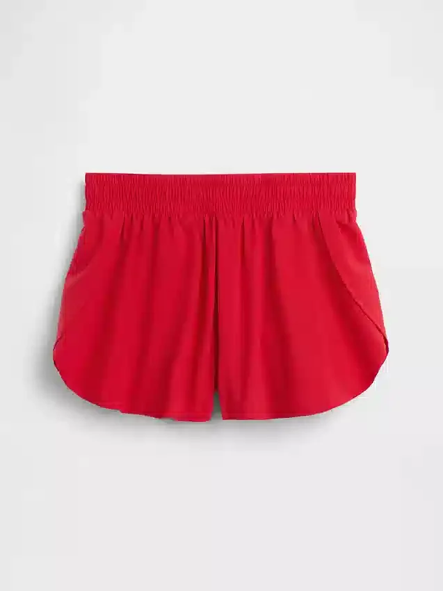 Pantalones cortos de correr para niños de secado rápido con dobladillo de mariposa