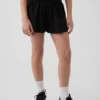 Pantalones cortos de correr para niños de secado rápido con dobladillo de mariposa