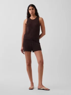 Pantalones cortos de ganchillo 100 % algodón