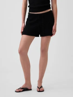 Pantalones cortos de ganchillo 100 % algodón