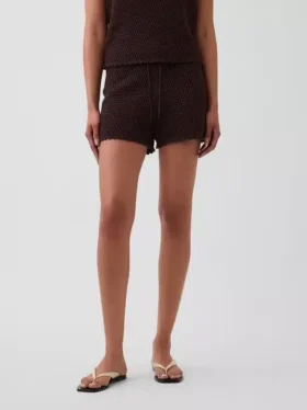 Pantalones cortos de ganchillo 100 % algodón
