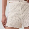 Pantalones cortos de ganchillo 100 % algodón