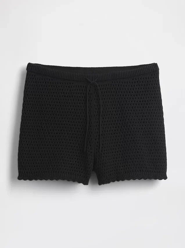Pantalones cortos de ganchillo 100 % algodón