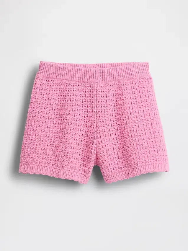 Pantalones cortos de ganchillo para bebés y niños