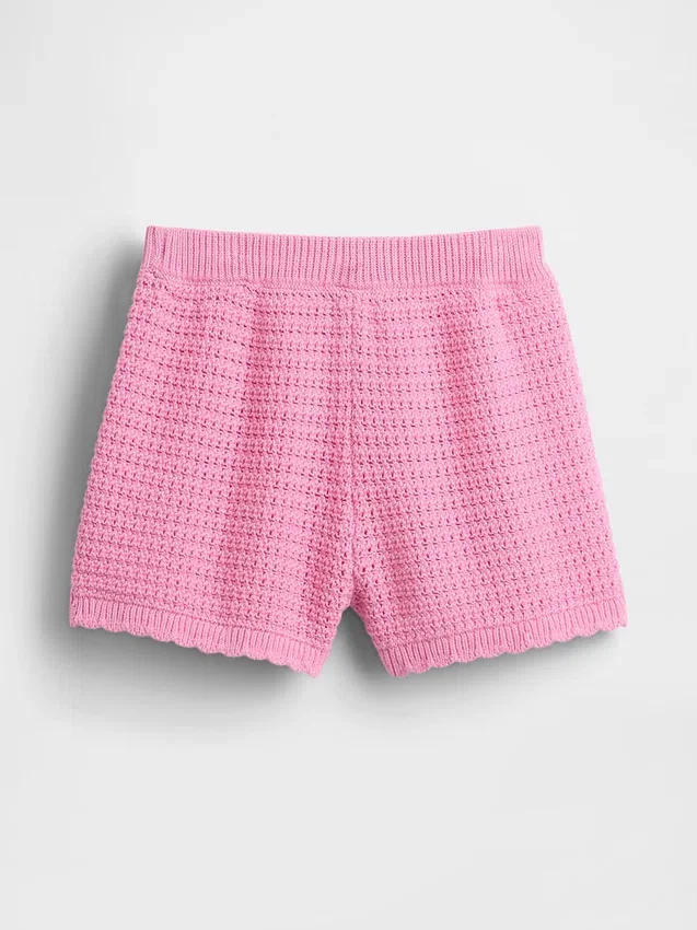 Pantalones cortos de ganchillo para bebés y niños