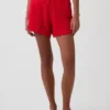 Pantalones cortos de gasa de algodón de talle medio de 4"