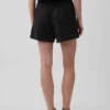 Pantalones cortos de gasa de algodón de talle medio de 4"