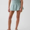 Pantalones cortos de gasa de algodón para niños con dobladillo de mariposa