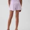 Pantalones cortos de gasa de algodón para niños con dobladillo de mariposa