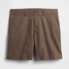 Pantalones cortos de lino y algodón de 7.5"
