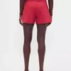Pantalones cortos de mezcla de lino de tiro medio de 4"