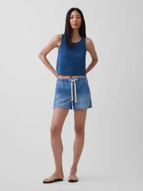 Pantalones cortos de mezclilla de 4"