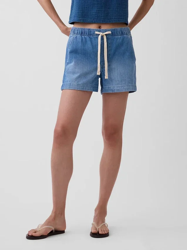 Pantalones cortos de mezclilla de 4"