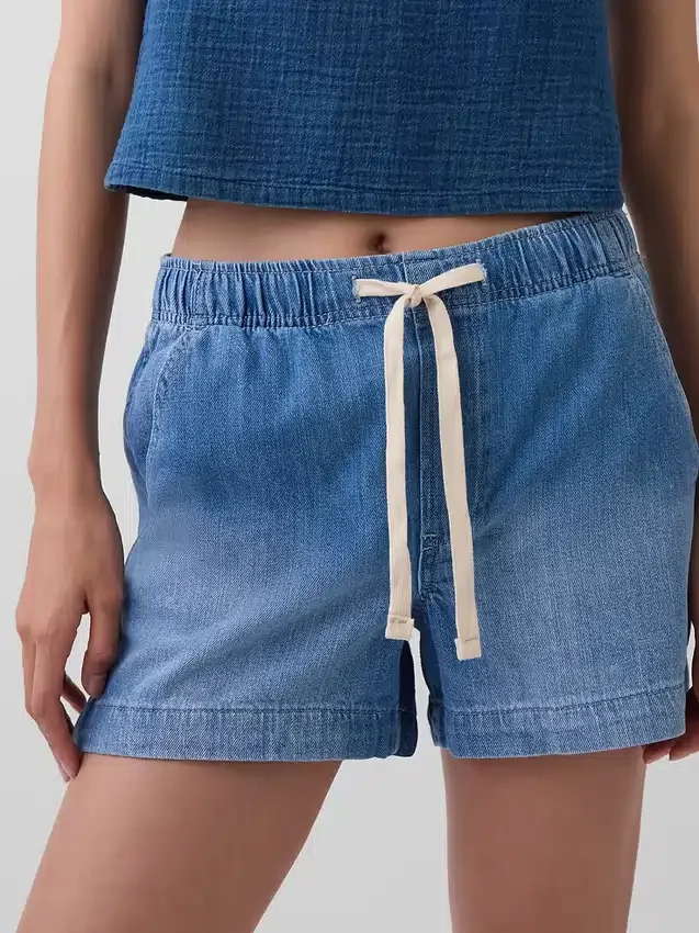 Pantalones cortos de mezclilla de 4"