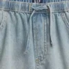 Pantalones cortos de mezclilla de talle alto para niños