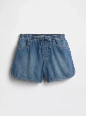Pantalones cortos de mezclilla de talle alto para niños «Easy Dolphin»