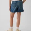 Pantalones cortos de mezclilla de talle alto para niños «Easy Dolphin»