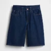 Pantalones cortos de mezclilla de talle bajo para niños