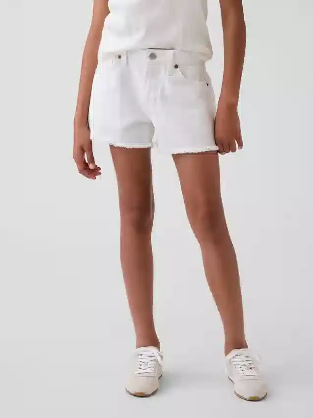 Pantalones cortos de mezclilla de talle bajo para niños