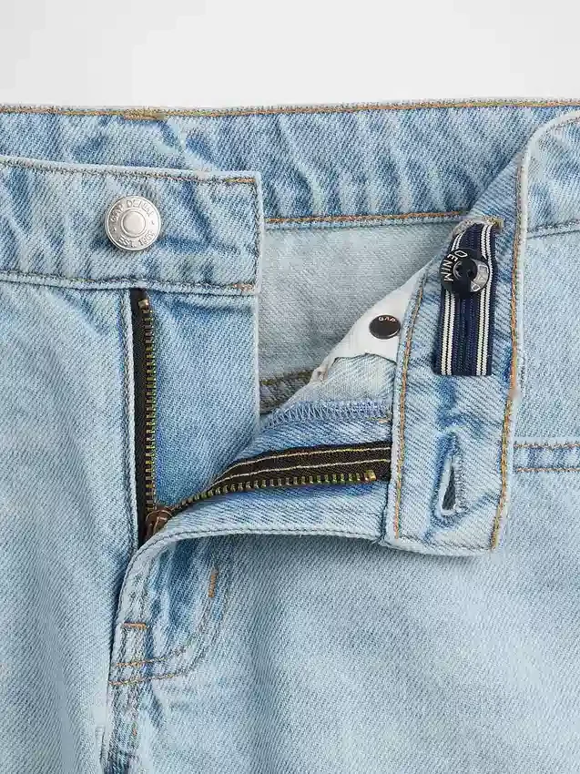 Pantalones cortos de mezclilla de talle bajo para niños
