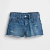 Pantalones cortos de mezclilla de talle bajo y corte ultrasuave para niños