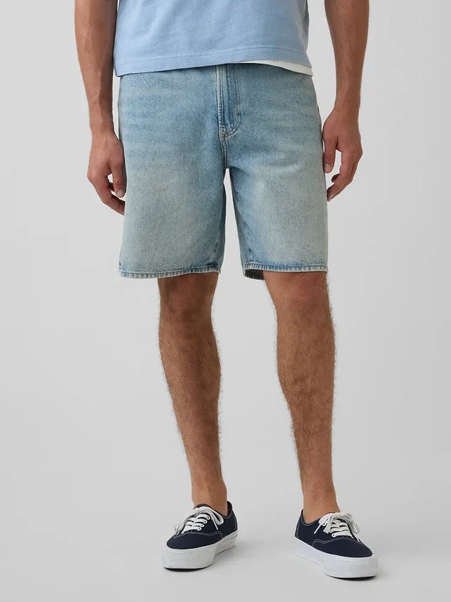 Pantalones cortos de mezclilla holgados estilo años 90
