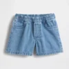 Pantalones cortos de mezclilla para bebé con bolsillos y el oso Brannan