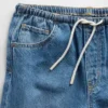 Pantalones cortos de mezclilla para niños de talle bajo, ultrasuaves y de corte largo