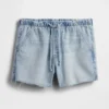 Pantalones cortos de mezclilla ultrasuaves de corte holgado y talle bajo, de 3.5”