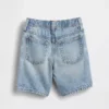 Pantalones cortos de mezclilla ultrasuaves sin cordón para bebés y niños pequeños