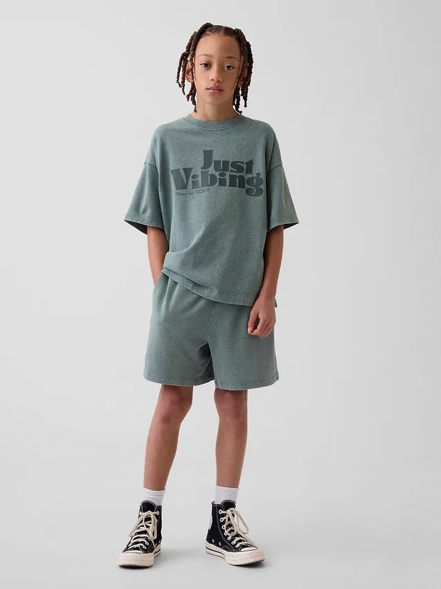 Pantalones cortos de peso pesado para niños
