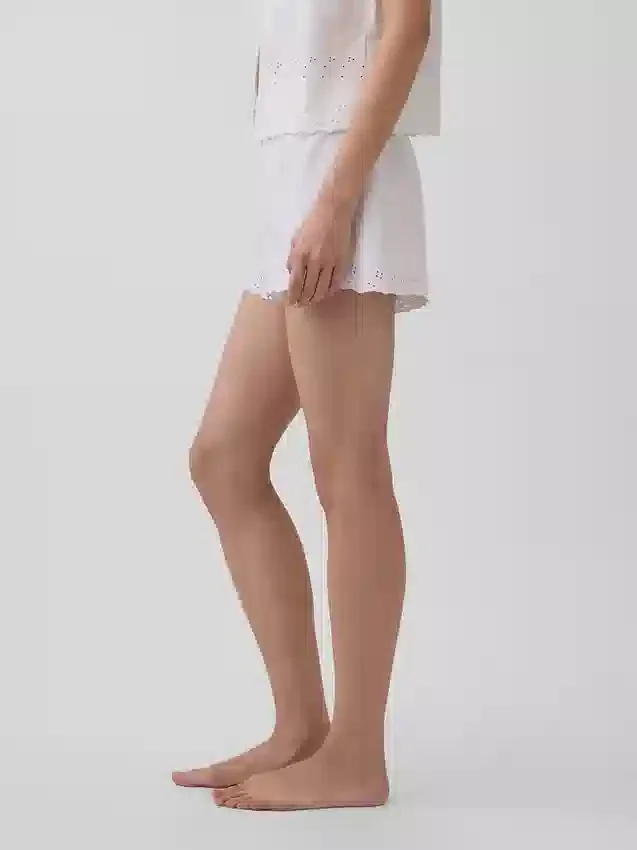 Pantalones cortos de pijama bordados