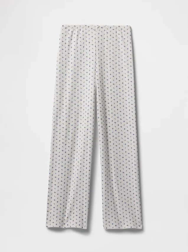 Pantalones cortos de pijama con diseño de punto calado