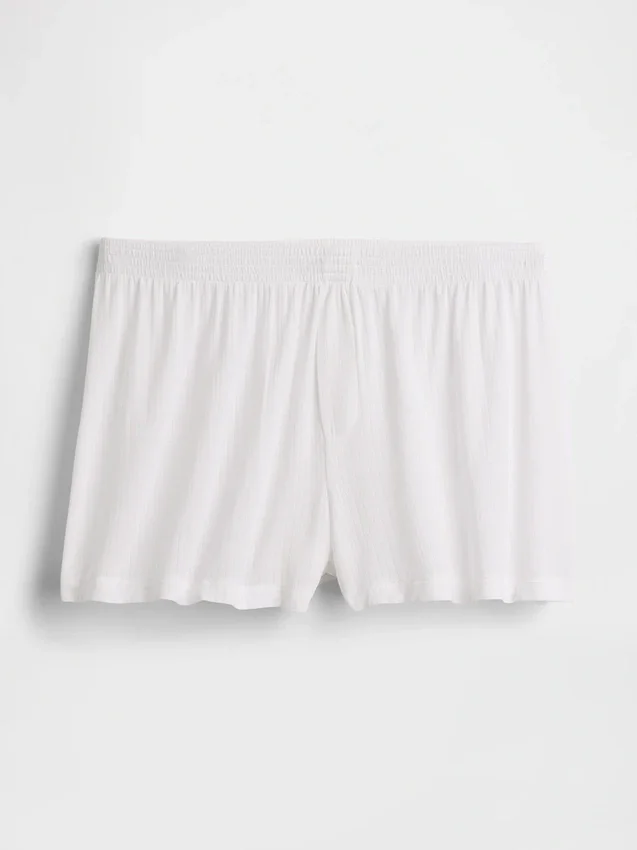Pantalones cortos de pijama de modal acanalado ultra suaves
