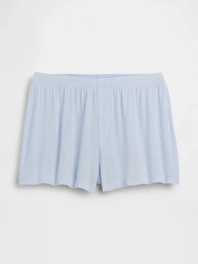 Pantalones cortos de pijama de modal acanalado ultra suaves