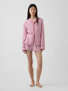 Pantalones cortos de pijama de popelín