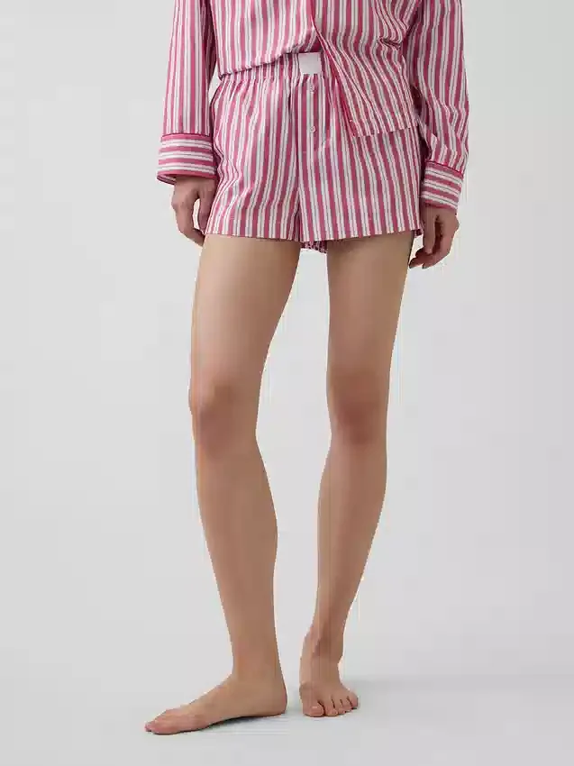 Pantalones cortos de pijama de popelín