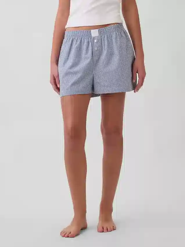 Pantalones cortos de pijama de popelín