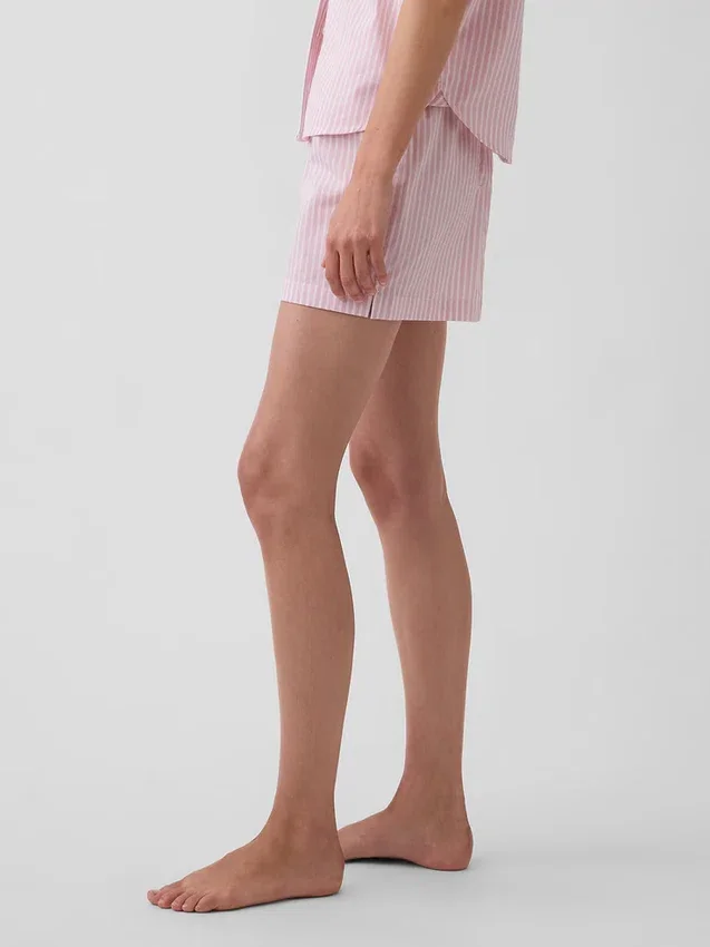 Pantalones cortos de pijama de popelín