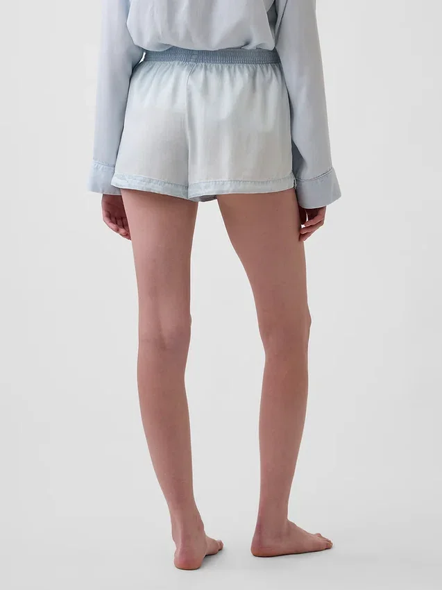 Pantalones cortos de pijama de popelín