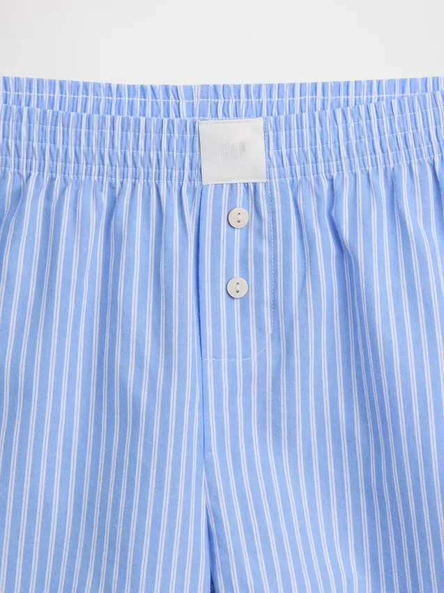 Pantalones cortos de pijama de popelín