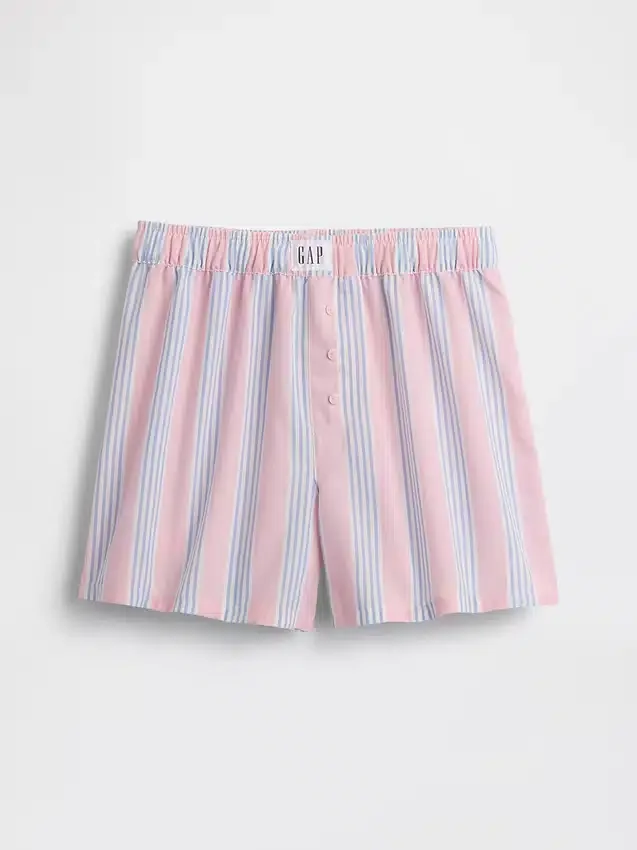 Pantalones cortos de pijama de popelín reciclado para niños