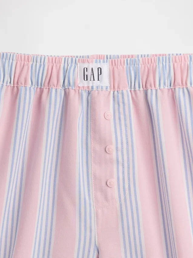 Pantalones cortos de pijama de popelín reciclado para niños